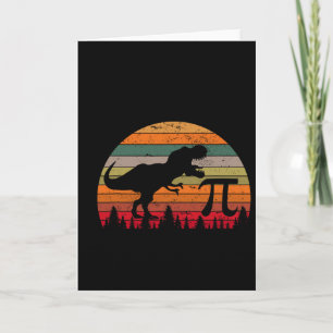 Retro Pi Tag 3.14 Dinosaur Lustig Pi Tag Mathe Kle Karte