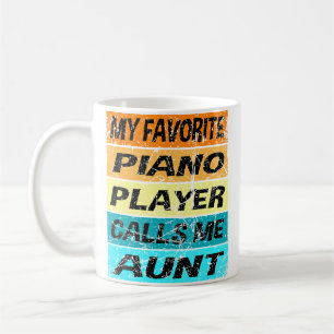 Retro-Piano-Shirt Mein Liebling nennt mich Tante P Kaffeetasse