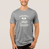 Retro Pickleball Athletic Department Custom Tri-Blend Shirt (Vorderseite)
