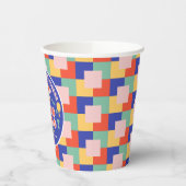 Retro Pickleball Graduation Party Pappbecher (Links)