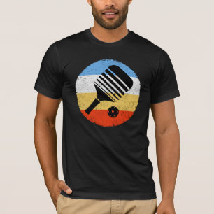 Retro-Pickleball in Vintage-Farben T-Shirt