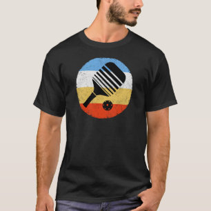 Retro-Pickleball in Vintage-Farben T-Shirt