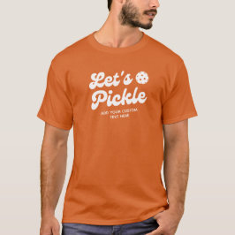 Retro Pickleball Lasse Personalisierten Pickle-Tex T-Shirt