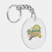 Retro Pickleball Mama Schlüsselanhänger Muttertag  (Vorderseite links)