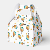 Retro Pickleball Paddle und Ball-Muster Geschenkschachtel (Vorderseite)