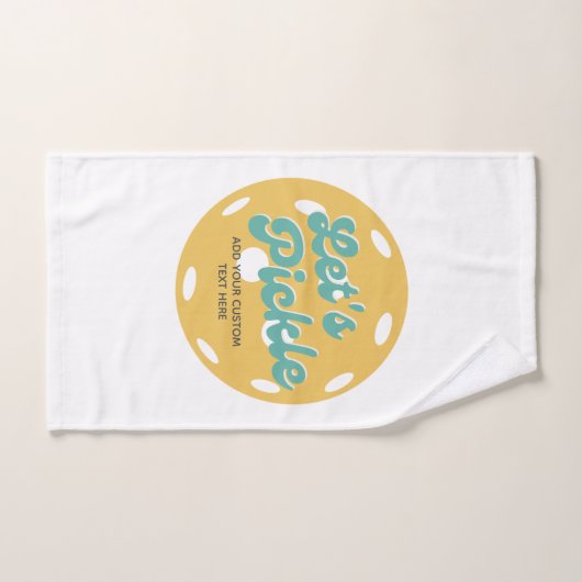 Retro Pickleball Personalisiert schwitzen lassen Handtuch (Handtuch)