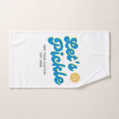 Retro Pickleball Personalisiert schwitzen lassen Handtuch (Handtuch)