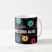 😍 Retro Pickleballs / schwarz mit benutzerdefinie Kaffeetasse (VorderseiteRechts)
