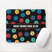 😍 Retro Pickleballs / schwarz mit benutzerdefinie Mousepad (Mit Mouse)