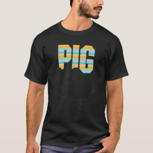 Retro Pig Lover, Niedlicher Bauer, Landwirtschaft T-Shirt