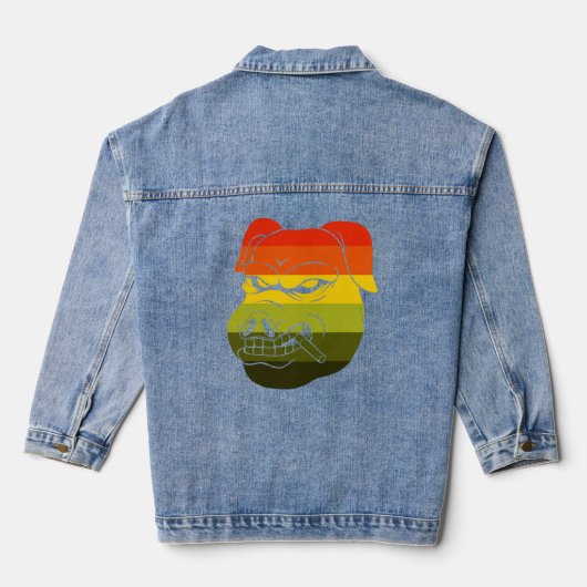 Retro Pig Tough Jeansjacke (Rückseite)