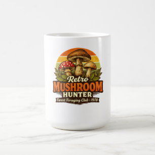Retro-Pilz-Jäger Vintage-Pilze-Sammler-Fan Kaffeetasse