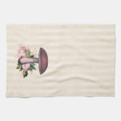 Retro-Pilz- und Blumen-Kompilation Geschirrtuch (Horizontal)