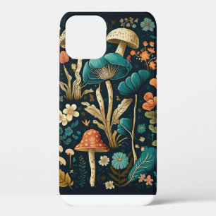 Retro-Pilz- und Blumenillustrationsdesign Case-Mate iPhone Hülle