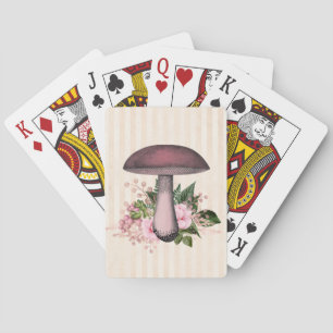 Retro-Pilz- und Blumenkompilation Spielkarten