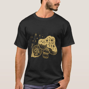 Retro-Pilz und -Schnecke T-Shirt