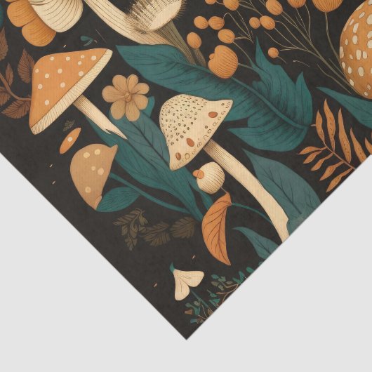 Retro Pilze & Flora Collection Seidenpapier (Ausschnitt)