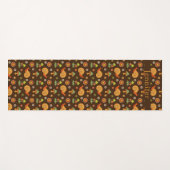 Retro-Pilze & Schnecken Cocktailcore Personalisier Yogamatte (Vorderseite (Horizontal))