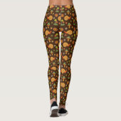 Retro-Pilze & Schnecken Cocktails Leggings (Rückseite)