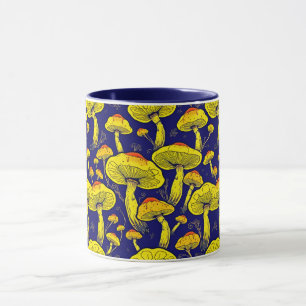 Retro-Pilzmug - Kühne und lebendige Charme Tasse