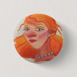 Retro-Pin-up-Girl 1950er Jahre Vintage Button