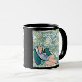 Retro Pin-Up Mädchen Kaffee Pause Collage Tasse (VorderseiteRechts)