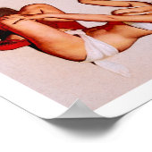 Retro-Pin-Up Mädchen Poster (Ecke)
