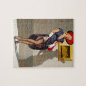 Retro Pin-Up Mädchen Puzzle (Horizontal)