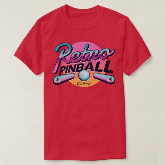 Retro Pinball T-Shirt (Design vorne)