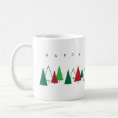 Retro Pine Tree Holiday Kaffeetasse (Links)