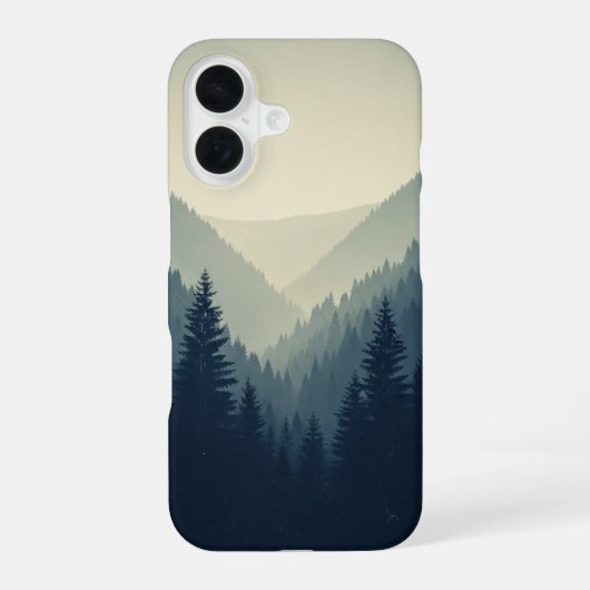Retro Pine Valley iPhone 16 Hülle (Rückseite)