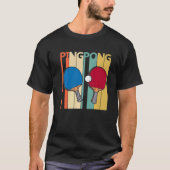 Retro Ping Pong für Männer Pong für Kinder Po T-Shirt (Vorderseite)