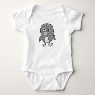 Retro Pinguin Baby Strampler