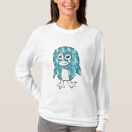 Retro Pinguin T-Shirt (Vorderseite)