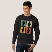 Retro Pinguine Sweatshirt (Vorne ganz)