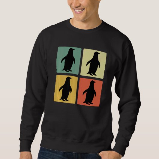 Retro Pinguine Sweatshirt (Vorderseite)