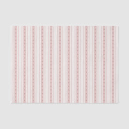 Retro Pink And Brown Heart Stripes Bakery Seidenpapier