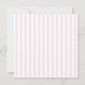 Retro Pink and Green Stripes Beverly Hills Save The Date (Rückseite)