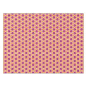 Retro Pink and Orange Modern Geometric Pattern Tischdecke (Vorderseite (Horizontal))