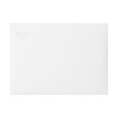 Retro Pink Baby Announcement Bows Return Address (Vorderseite)