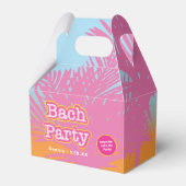Retro Pink Bach Party Geschenkschachtel (Rückseite)