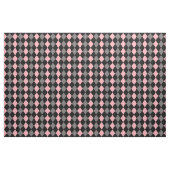 Retro Pink Black Gray Raute Stoff (Yard (91,4 cm))