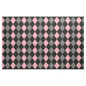 Retro Pink Black Gray Raute Stoff (Fat Quarter (45,7 x 55,9 cm))