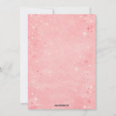 Retro Pink Black Lingerie Shower Bachelorette Einladung (Rückseite)