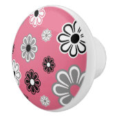 Retro Pink Blume Power Keramik Drehknopf Keramikknauf (Rechts)