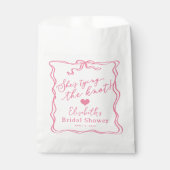 Retro Pink Bow Sie bindet den Knoten Geschenktütchen (Vorderseite)