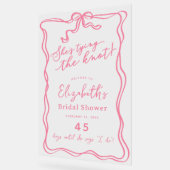 Retro Pink Bow Sie bindet den Knoten willkommen Acrylschild (Winkel)