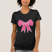 Retro Pink Bow T - Shirt (Vorderseite)