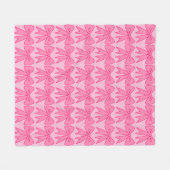 Retro Pink Bows Bedroom Blanket Geschenk Fleecedecke (Vorderseite (Horizontal))