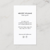 Retro Pink Candy Stripes Bäckerei Social Media Visitenkarte (Rückseite)